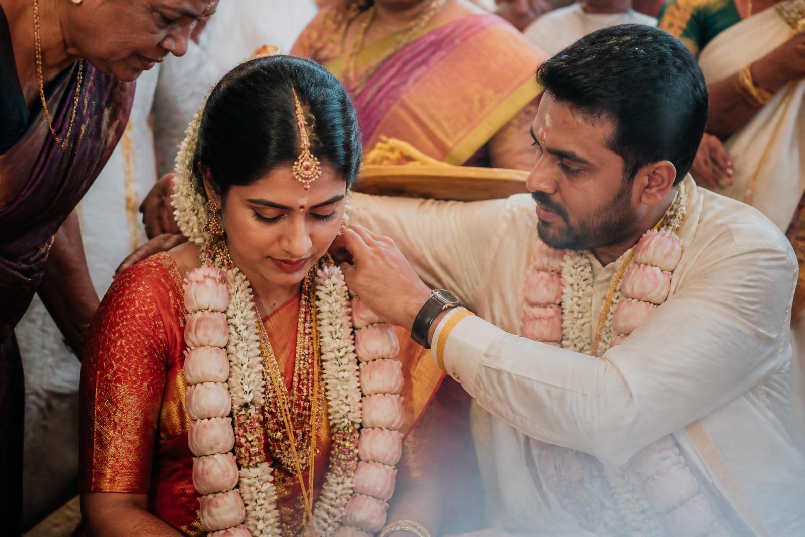 Cinematic Indian wedding portrait